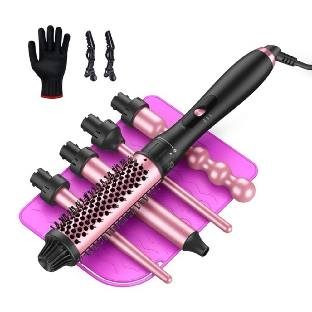 NEW IN BOX LANDOT 5-in-1 Curling Iron Wand Set!